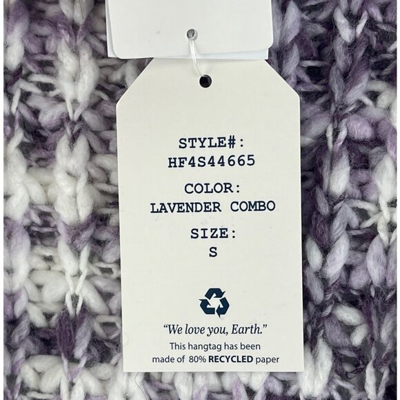Hippie Rose Lavender Combo Knit Cardigan Sweater S - Picture 9 of 12